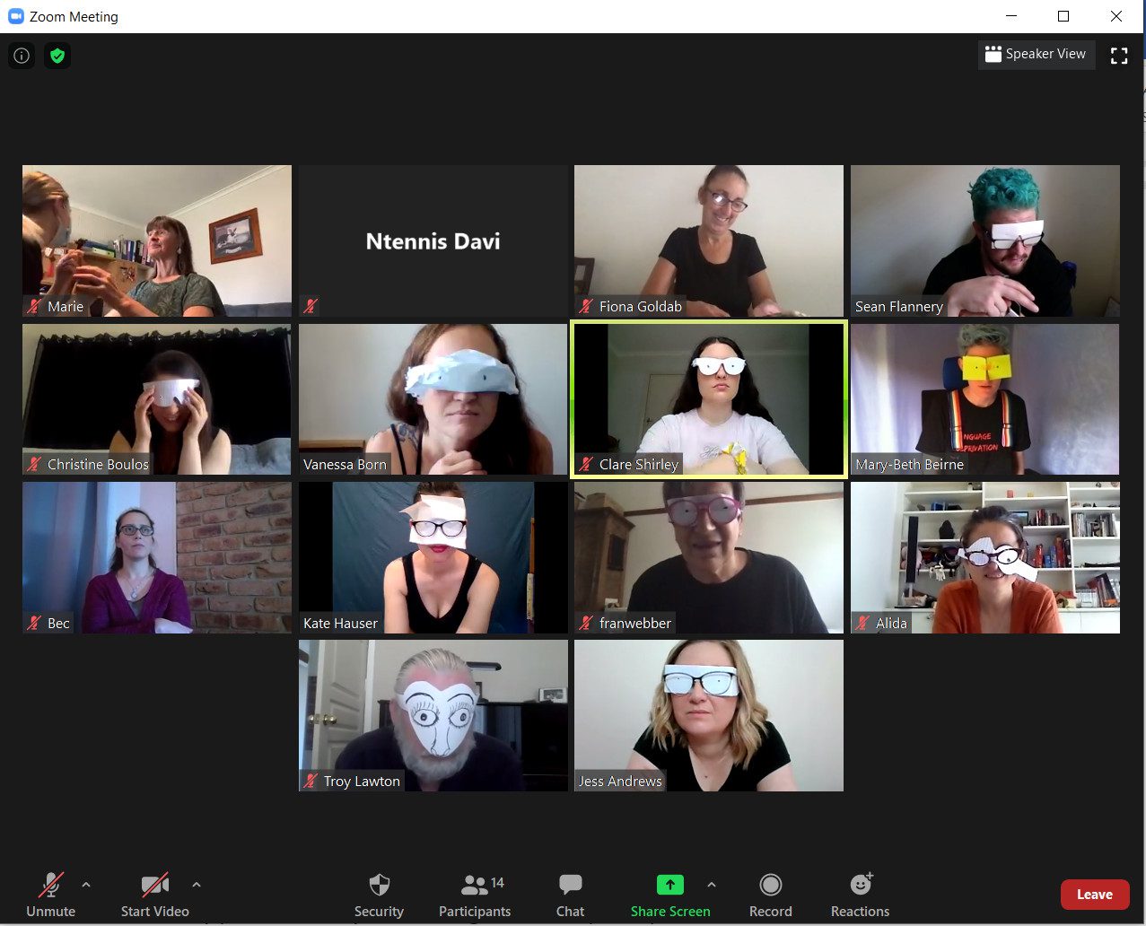 Deafblind awareness workshop for Auslan students on Zoom