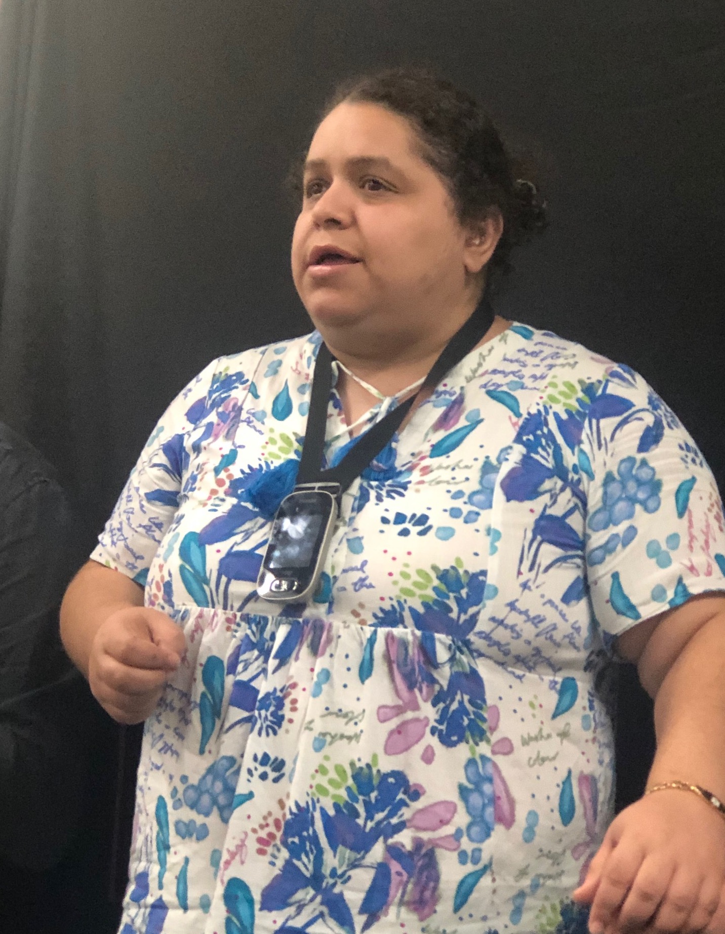 Deafblind guest speaker Jael from USA