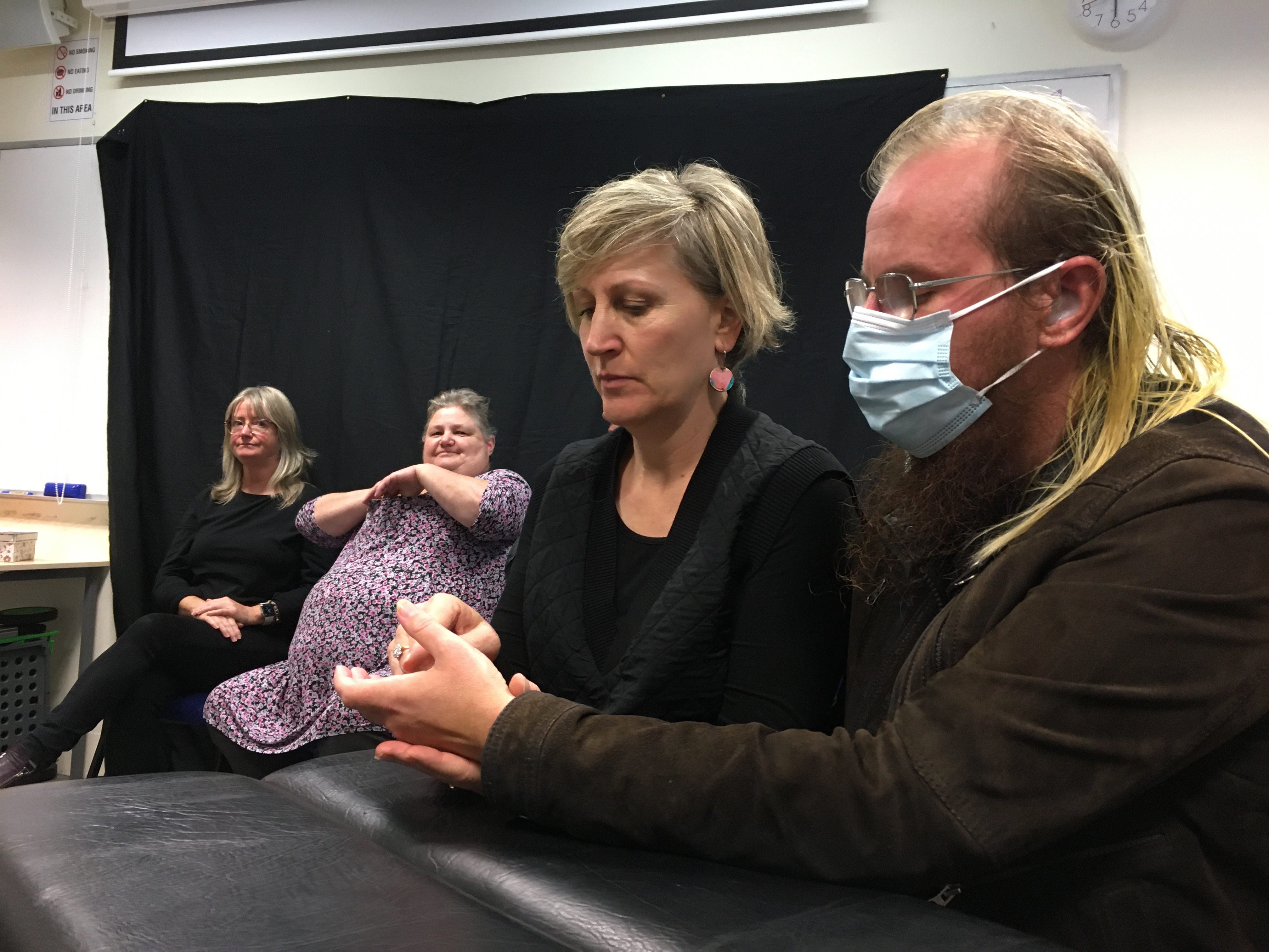 Deafblind World workshop for Auslan Students at Melbourne polytechnic.