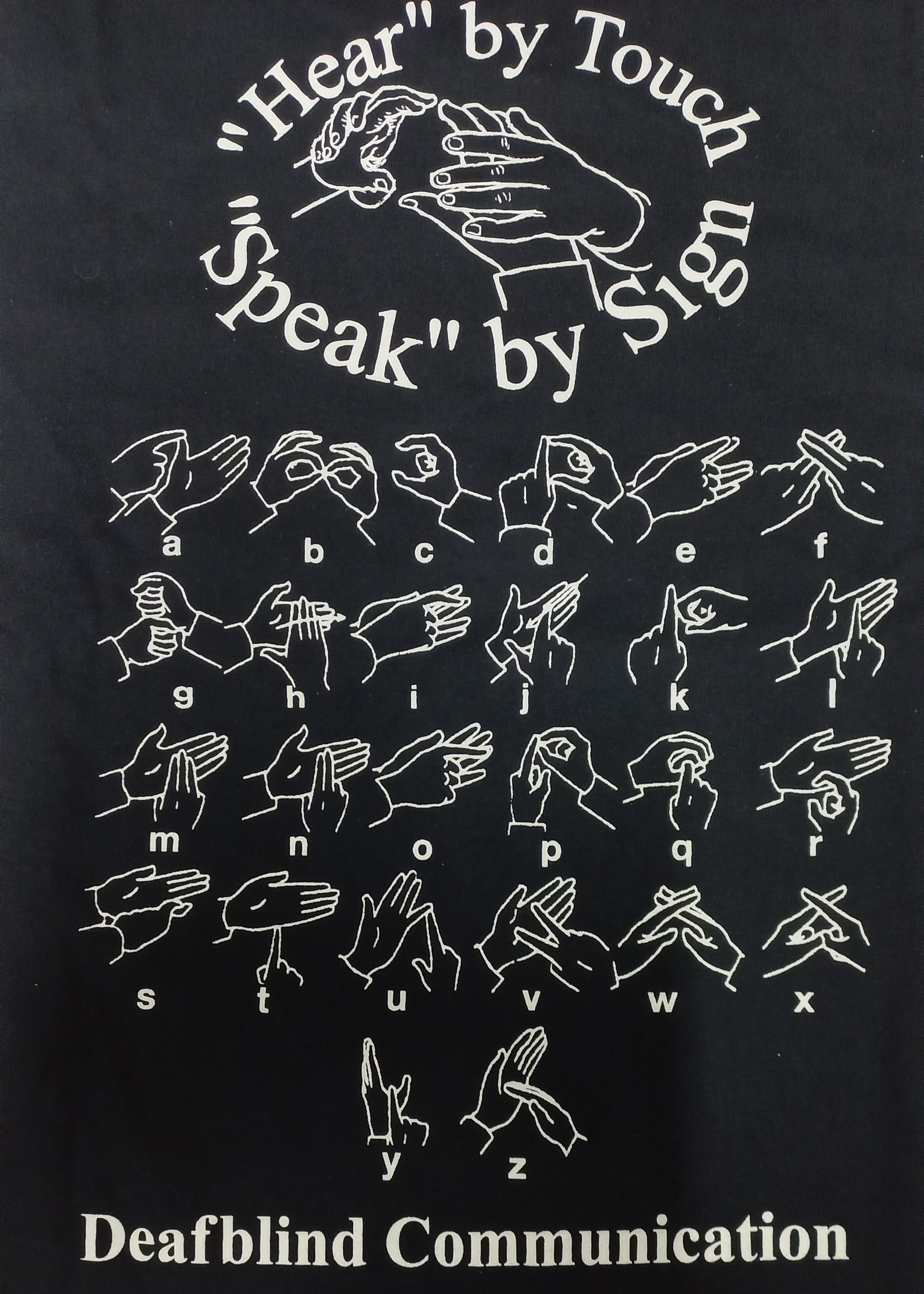 T shirt fundraising for Deafblind Awareness Week